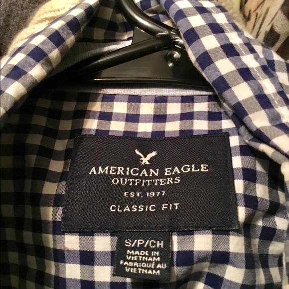 💼American Eagle checkered button down shirt work - Picture 6 of 7